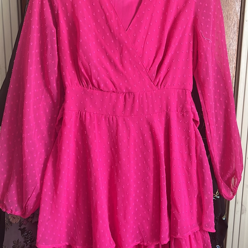 🧡🩷💛3/$30🩷🧡💛Chic Pink Long Sleeve Dress